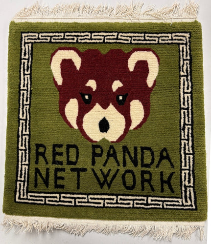 #110: Hand-knotted Woolen Rug: Ilam: Light Green (RPN Logo w/ Name)